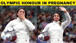 Paris Olympics 2024  Egyptian fencer competes while being 7 months pregnant Sports Today [upl. by Pincince]