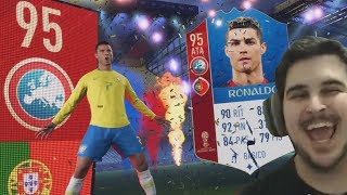 TIREI O CRISTIANO RONALDO NO PACK OPENING DA COPA FIFA 18 Ultimate Team [upl. by Ivie213]