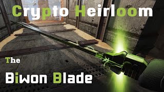 Crypto Heirloom Biwon Blade Apex Legends [upl. by Harpp27]