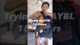 Trying on AYBLshorts 15 colors aybl balancev2 [upl. by Nomled]