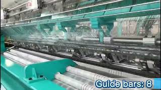 3 19 High speed fishing nets EL raschel warp knitting machine [upl. by Anehsuc]