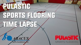 Pulastic Sports Flooring TimeLapse  Annville Elementary School [upl. by Ami]