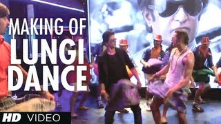 Lungi Dance Song Making The Thalaiva Tribute Feat Honey Singh Shahrukh Khan Deepika Padukone [upl. by Ecinnej]