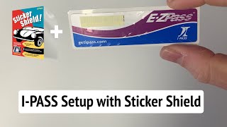 IPASS EZPASS Sticker Installation Tutorial with Sticker Shield Tips [upl. by Ahsiugal]