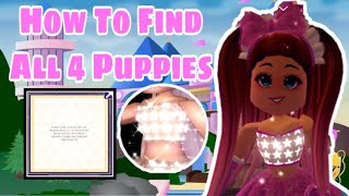 How To Find All The Puppies EASY  Royale High New Years 2020 [upl. by Rennat]