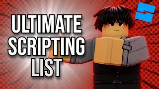 The Ultimate Scripting List For Starter Scripters [upl. by Esille]