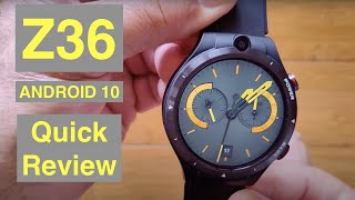 Z36 like LEM15 Android 10 MT6762 Dual Cameras 4GB128GB 4G Bluetooth 5 Smartwatch Quick Overview [upl. by Asirak452]