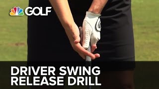 Driver Swing Release Drill  SwingFix  Golf Channel [upl. by Phillida]