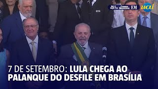 7 de setembro Lula chega ao palanque do desfile em Brasília [upl. by Zakaria18]