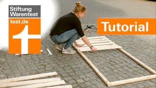 Tutorial SelbstbauLattenrost besser als 1000EuroKonkurrenz Test Lattenroste Stiftung Warentest [upl. by Maharba]