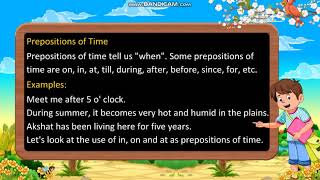 Class 8 Prepositions [upl. by Rudwik]