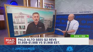 Palo Alto Networks CEO Nikesh Arora talks Q1 results with Jim Cramer [upl. by Beshore]