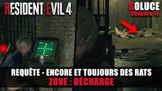 Resident Evil 4  Requête Encore et Toujours des Rats  Décharge amp Borne Verrouillage Chapitre 14 [upl. by Carolynne]