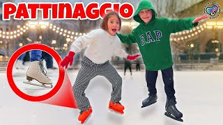 VLOG FIGLIACHIARA E FIGLIODIEGO VANNO PER LA PRIMA VOLTA SULLA PISTA DI PATTINAGGIO SUL GHIACCIO [upl. by Fredek]