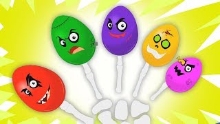 Uova misteriose  Barretta famiglia rima  Mystery Eggs Finger Family  Hello Halloween Italiano [upl. by Guarino]