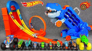 70 Minutes Hot Wheels Collection Unboxing Review ASMR🔥 Hot Wheels Ultimate TRex Transporter Playset [upl. by Eicyal754]