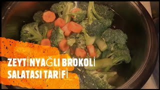 ✔️ZEYTİNYAĞLI BROKOLİ SALATASI NASIL YAPILIR✔️ [upl. by Kcinom]