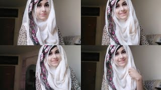 Everyday Simple Hijab Tutorial for School and College Students  Noshin Nower ❤ [upl. by Tumer]