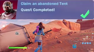 Claim an Abandoned Tent  Fortnite [upl. by Asilim]