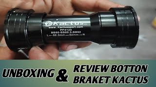 UNBOXING BOTTOM BRACKET BB CERAMIC BEARING MERK KACTUS DI POLYGON STRATOS S7 2022 [upl. by Gillie4]