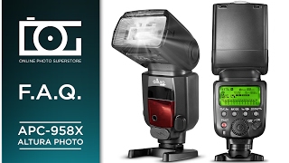 Speedlite Flash for Canon ETTL Auto Focus HSS Professional Flash  FAQ [upl. by Adiraf]