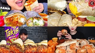 ASMR Burrito Mukbang Compilation 3  Burrito Asmr  Satisfying eating sounds [upl. by Pacifa529]