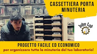 Cassettiera porta minuteria fai da te economica e semplice [upl. by Klatt]