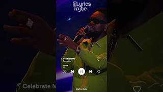 Patoranking  Celebrate Me Lyrics lyricstrybe [upl. by Yramesor]