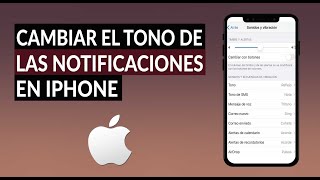 Cómo Cambiar el Tono de las Notificaciones o Mensajes de WhatsApp en iPhone [upl. by Anas]