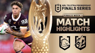 NRL 2023  Broncos v Storm  Match Highlights [upl. by Arahd]