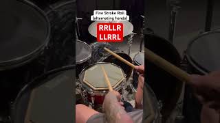 Five Stroke Roll alternating hands shorts drums [upl. by Cybil]