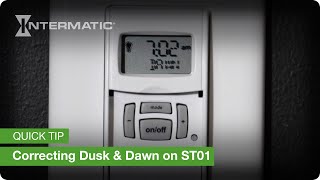 Quick Tip Correcting Dusk amp Dawn Times on Intermatic ST01 Timers [upl. by Eibrik]