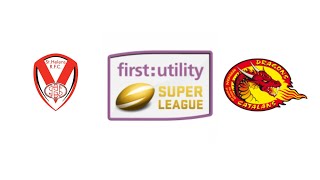 2015 First Utilily Super League Round 1 Saints vs Dragons [upl. by Ahselet]