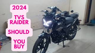 All New 2024 TVS Raider 125  Segment Sporty Style Detailed Features Price amp Specs caarnavtech [upl. by Lanuk385]