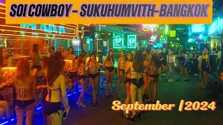 Soi Cowboy 2024 Bangkoks Nightlife  Bar Girls  Thailand [upl. by Yelnikcm163]