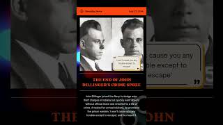 On This Day July 22 1934 The Downfall of John Dillinger [upl. by Prosperus]