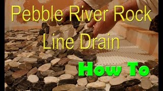 How to install pebble tile with a line drain [upl. by Demodena]