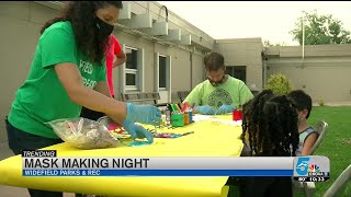 Widefield Parks amp Rec sets up mask making night for kids parents [upl. by Liborio]