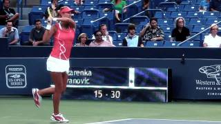 Ivanovic versus Azarenka Tennis Highlights [upl. by Ennyleuqcaj]