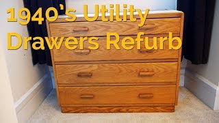 1940s Utility Drawers Refurbishment [upl. by Ardnyk]