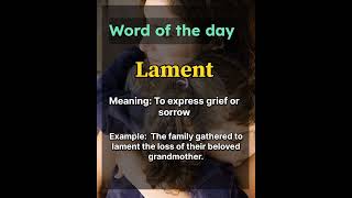 quot✨ Word of the Day Lament😢  Expand Your Vocabulary with English Planet 🌍📚quotenglish shorts [upl. by Ia108]