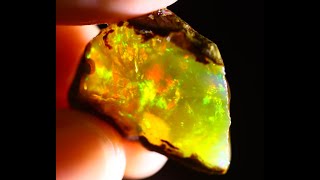 273 cts  Natural Contraluz opal Rough [upl. by Ahsekel]