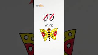 How to draw butterfly 🦋  drawing drawingtutorials art drawingideas easydrawstepbystep [upl. by Enyrb]