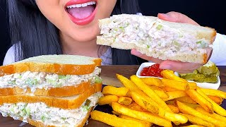 ASMR TUNA SANDWICH AND FRIES EATING SOUNDS ASMR Phan [upl. by Nnoved488]