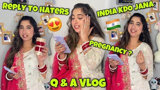 Q amp A VLOG😍 India WAPSI Kdo😱 Pregnancy🤰 Income  Angel’s Shivam 🧿❤️ [upl. by Epolulot250]