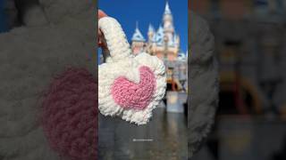 Crochet Heart Earmuffs Tutorial ☃️💕 [upl. by Aicilec]