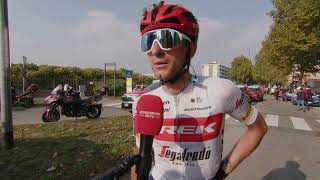 Giulio Ciccone  Interview at the finish  Gran Piemonte 2022 [upl. by Manus18]