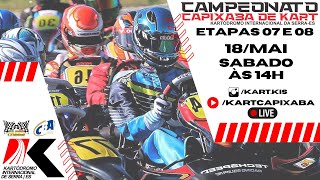 CAMPEONATO CAPIXABA DE KART ETAPAS 7 e 8 TARDE [upl. by Adnilasor]