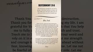 Deuteronomy 316 prayer [upl. by Josie]