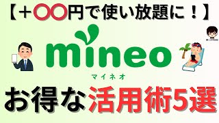 【＋○○円で使い放題！】mineoマイネオのお得な活用術5選 [upl. by Eseila]